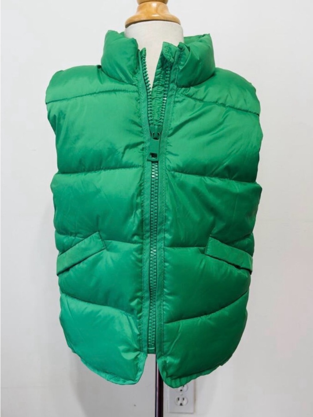 Kids Green Puffer Vest - Brand H&M
